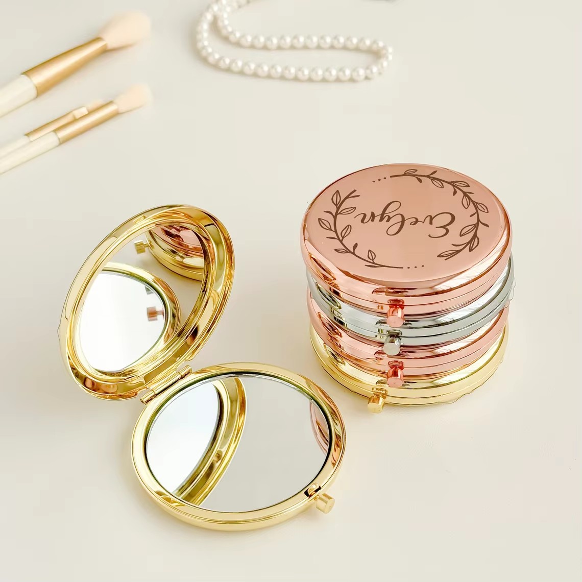 Plant Parent Gifts - Specchietto Tascabile Personalizzato Gratuito, Specchio Cosmetico