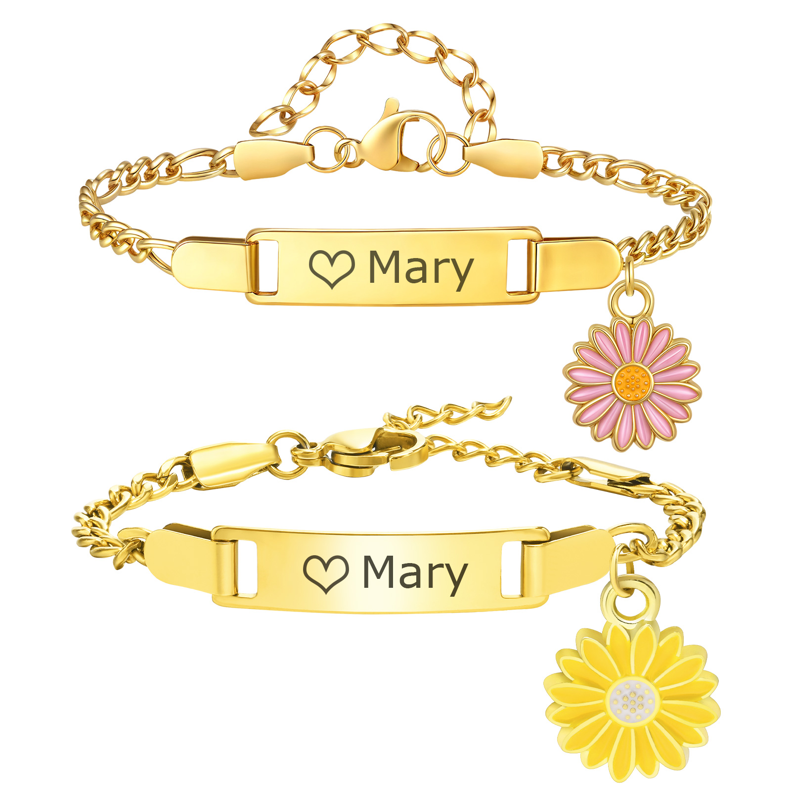 Plant Parent Gifts - Bracciale identificativo con nome personalizzato personalizzato